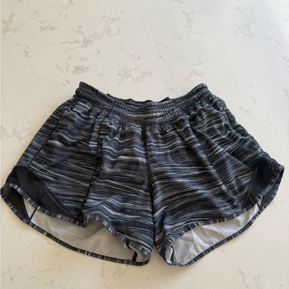 Lululemon Navy Striped Shorts